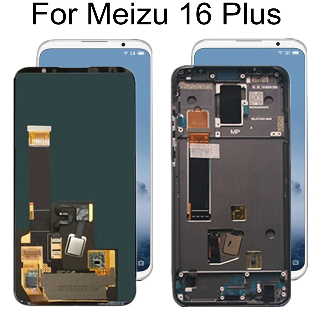 

AMOLED 6.5" FOR Meizu 16 PLUS M892 LCD Display Touch Screen Digitizer Assembly Replacement Accessories FOR Meizu 16PLUS LCD