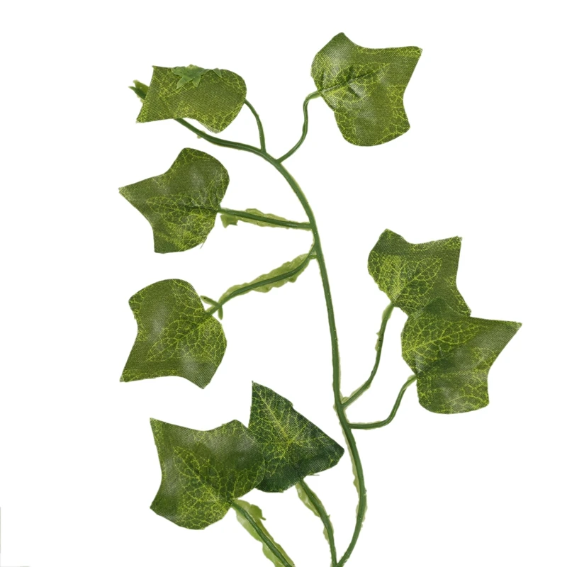 

2M 6.6 Feet Artificial Ivy Fake Foliage Leaf Flowers Plants Garland Garden Decoration 2M (Sweet potato leaf)