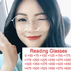 Винтажные новые очки для чтения с защитой от синего света 2022, женские модные многоугольные оптические очки в металлической оправе для дальнозоркости, готовые очки