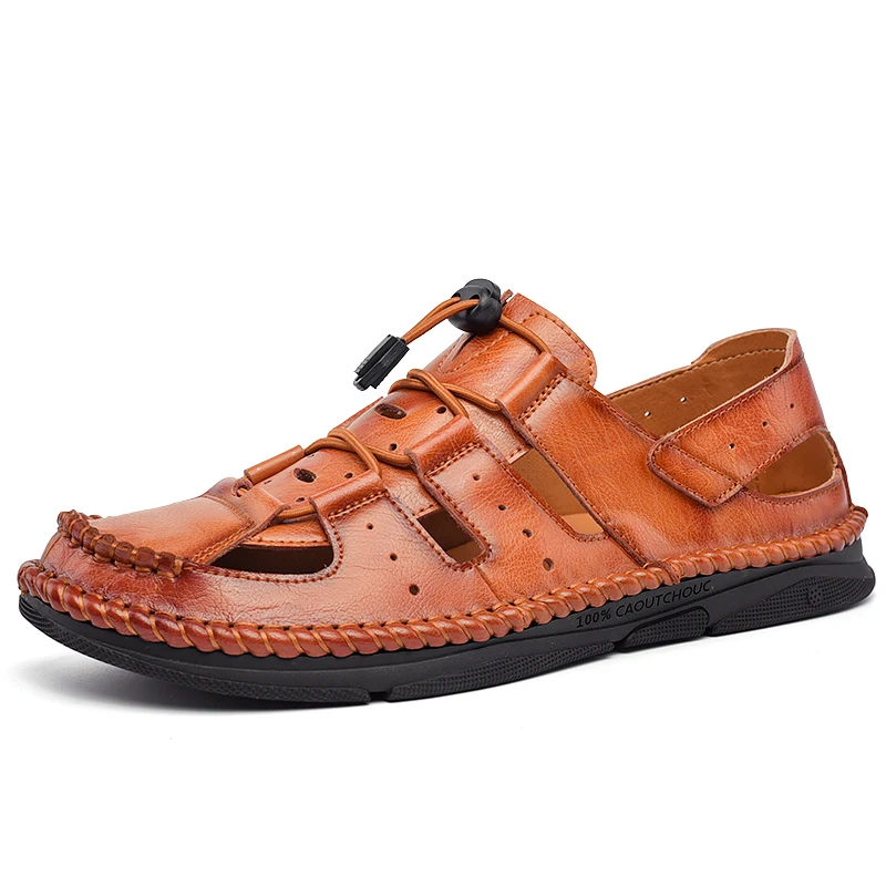 

Пара белых сандалий; Пляжные шлепанцы; Большие сандалии для мужчин; piel outdoor 44; Роскошная кожаная удобная обувь; Размеры s