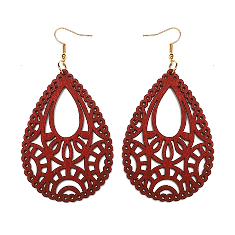 YULUCH винтажная Капля воды серьги для женщин модные ювелирные изделия этнические