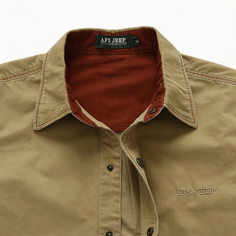 

Brand Spring And Autumn Men Long Sleeved Shirt Men 100% Cotton Casual Mens Shirts Military Army Green Camisa Masculina