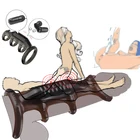 БДСМ игрушки парные игры Стимулятор Пуля Вибратор ремешок фаллоимитатор Кольца для пениса секс-шоп