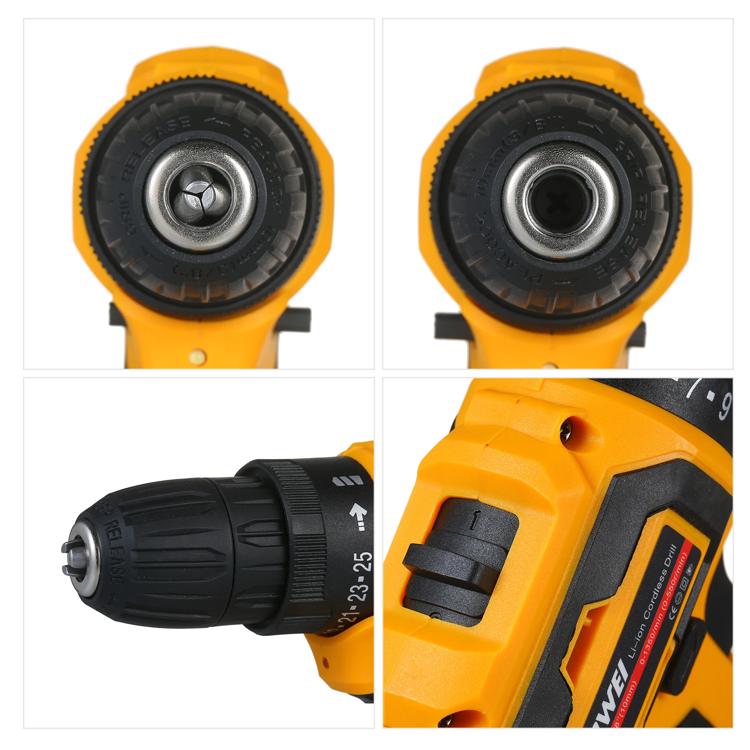 2 Скорость Аккумуляторная дрель электрическая отвертка Max 35Nm крутящий момент с