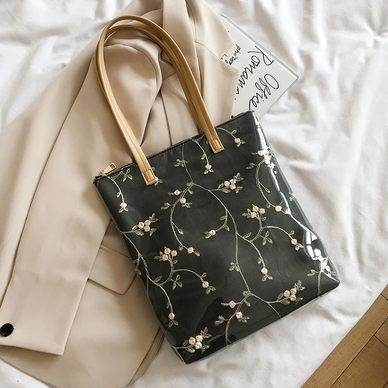 

Summer Plant Flower Pattern Shoulder Bag Fresh Casual Fairy Bag