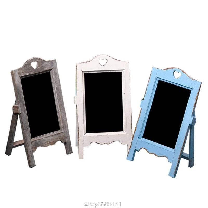 

Wooden Desktop Memo Message Blackboard Scaffolding Chalkboard Easel Restaurant Cafe Writing Board N04 20 Dropshipping