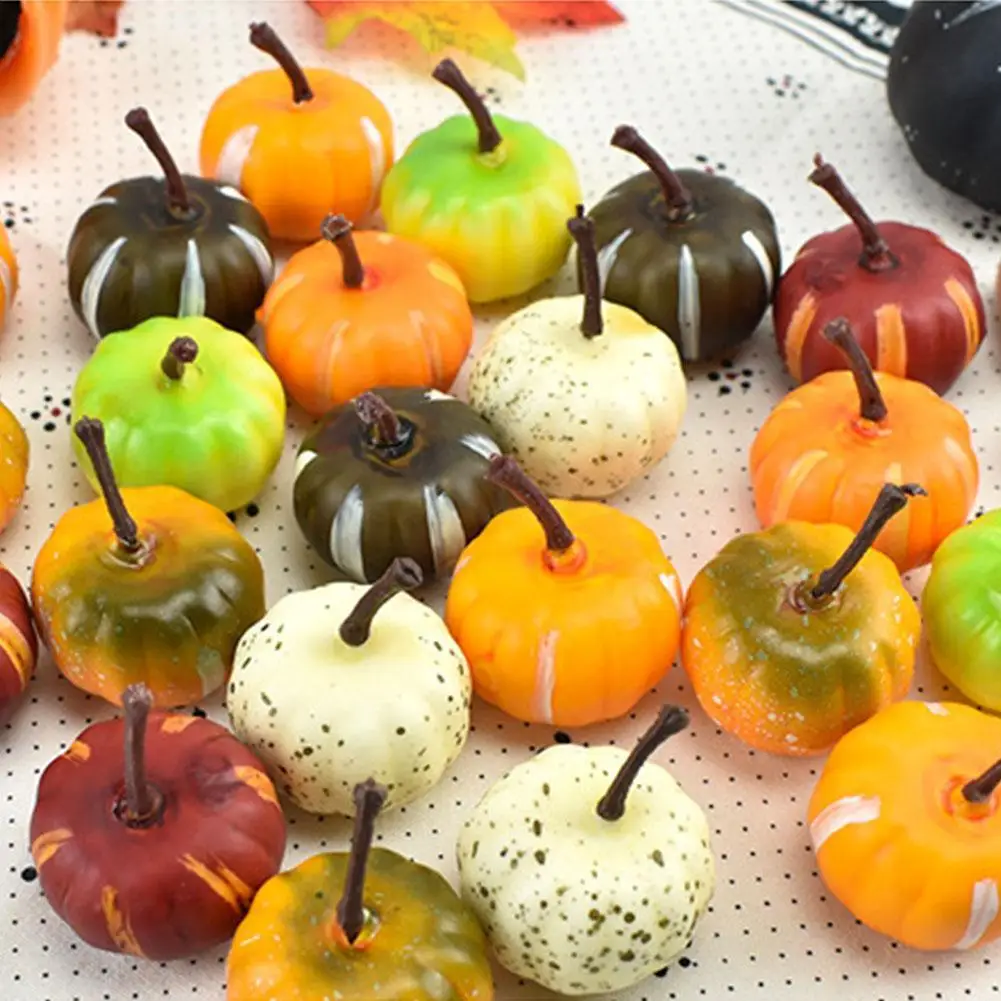 

10/20Pcs Mini Artificial Simulatie Pumpkin Fake Decoratie For Halloween Decoration For Home Halloween Props DIY Crafts