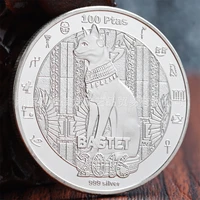 animal coin congo lucky arabic mythology cat gift commemorative coin commemorative medal silver coin crafts collectibles