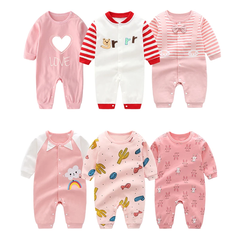 

Andy Papa Infants Rompers Newborn 0-12M Cotton Love Printed Sleepwear Toddler Baby Girls One-Pieces Robes Bodysuits Kids Pajamas