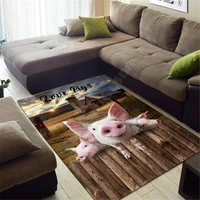 love pigs area rug 3d all over printed carpet mat living room flannel bedroom non slip floor rug 03