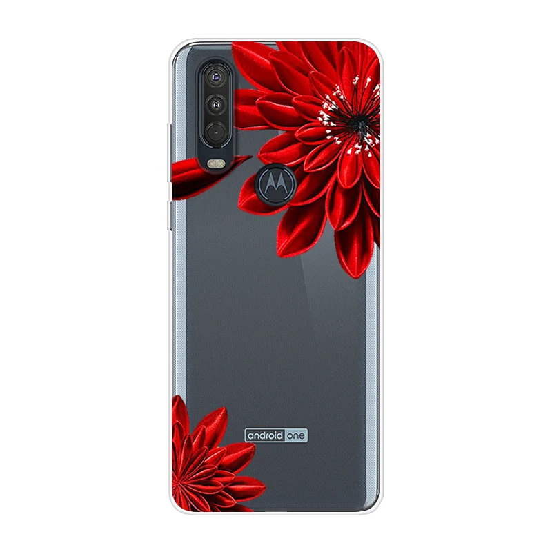 53 Для Motorola One Action чехол 6,3 ''мультяшная мягкая ТПУ Силиконовая задняя крышка для MOTO One Action OneAction чехол для телефона funda One Vision - Цвет: 53