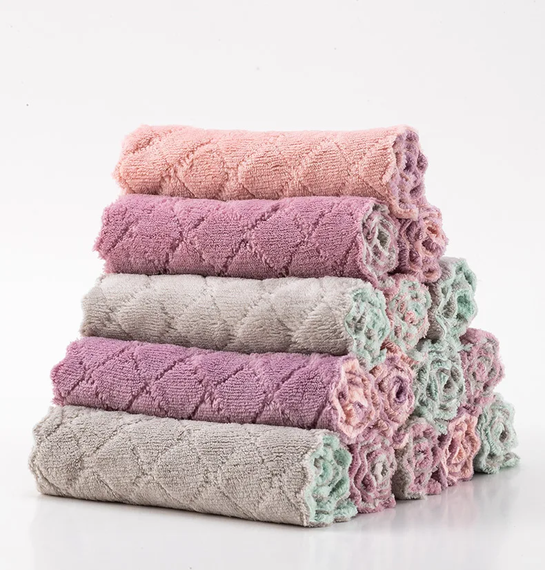 

5Pcs Microfiber Absorbent Non-oily Multi-purpose Cleaning Cloth
