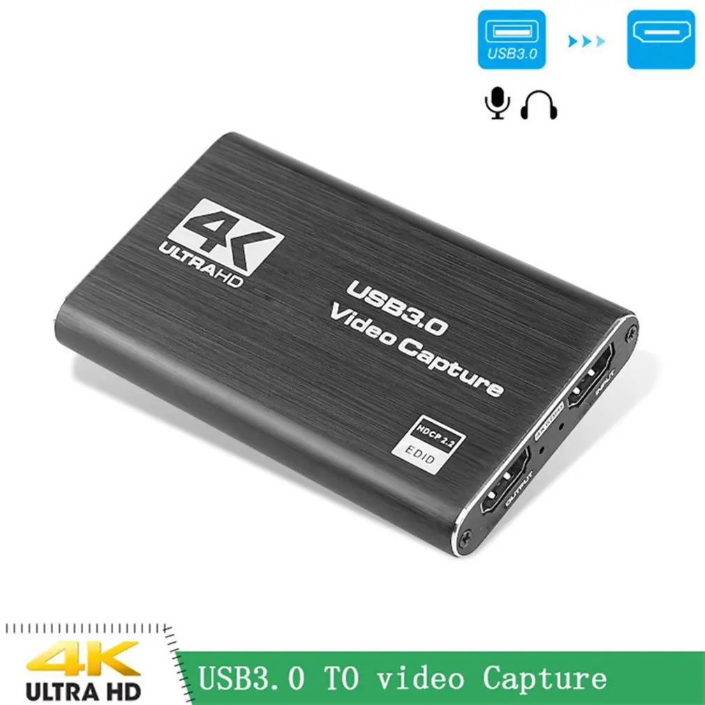 4K HDMI совместимая карта видеозахвата для игр USB 1080 P|DVR-карты| |