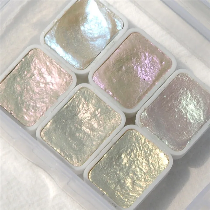 6 шт./Корд. Фотоэлементы для ногтей акварель синий фиолетовый зеленый маникюрный