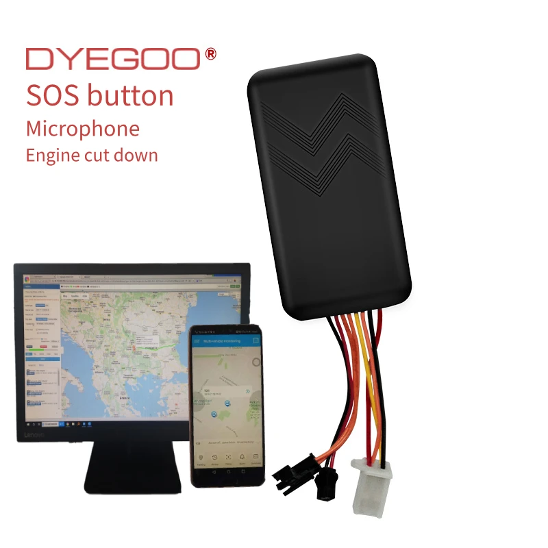 DYEGOO автомобиля gps отслеживающее устройство GT06 4 полосная высокоскоростная платформа SOS сигнализация слежение в реальном времени Автомобильная