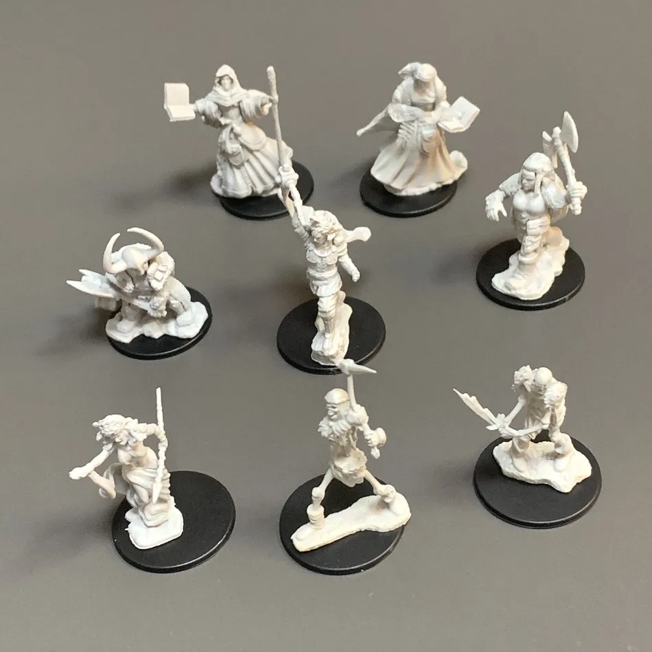 Настольная игра TRPG миниатюры Истребитель драконов варвар волк карлик изгой