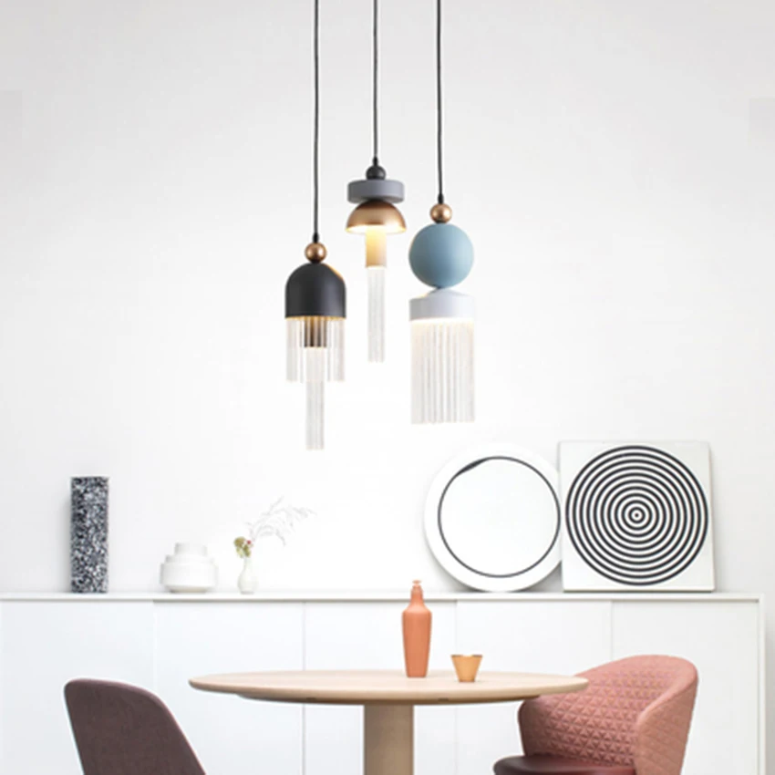 Nordic Glass Pendant Lights Lighting Modern Loft Design Home Decor hanging Lamp Restaurant Bedroom Bedside kitchen pendant lamp | Лампы и