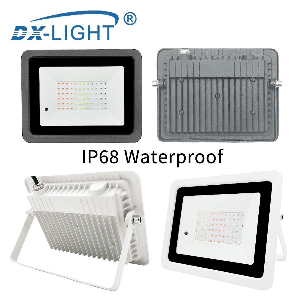 RGB Светодиодный прожектор 20 Вт 30 50 100 IP68 светильник уличный 220 В/110 В отражатель