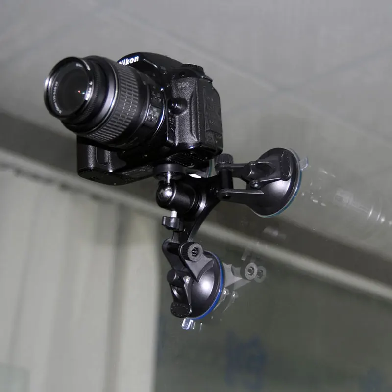 Аксессуары для Gopro автомобильный держатель на присоске с 3 ножками треугольный +