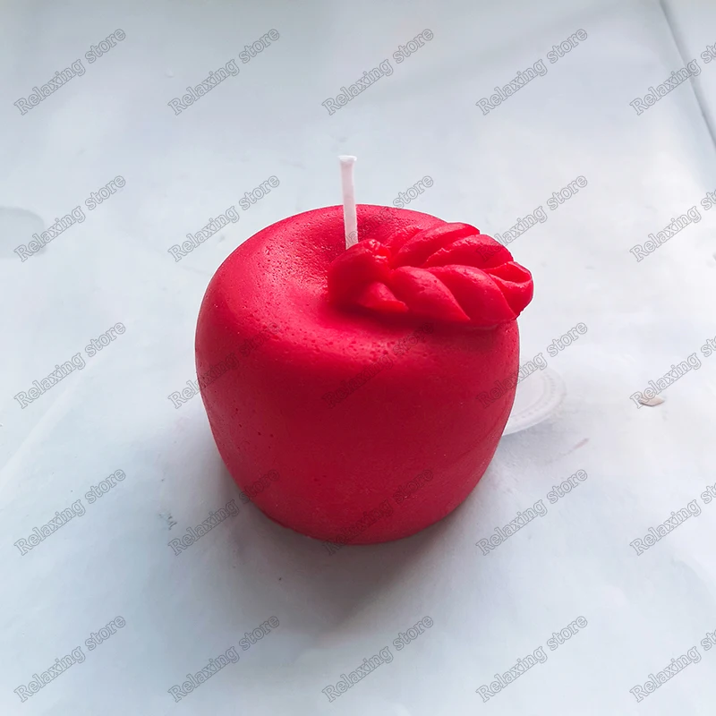 3D Свеча для ароматерапии Apple креативный бетон гипс силиконовые формы фруктовая