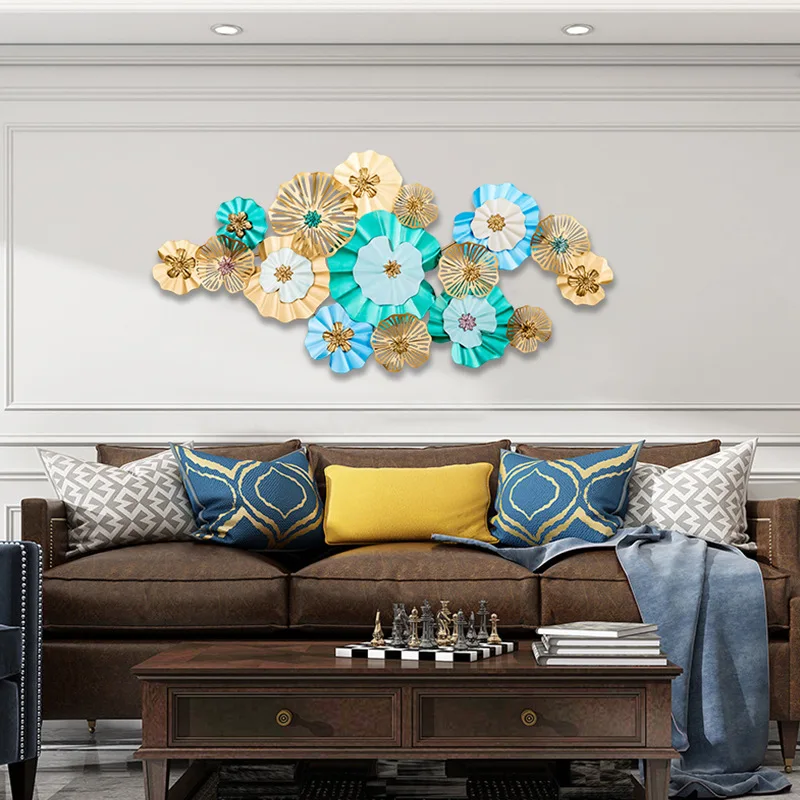 Goedkoop Nieuwe Chinese Stijl Creatieve Ijzer Room Decor Muur Opknoping Woonkamer Wall Art Geen Spoor Geen Gat Muur Decoratie Thuis