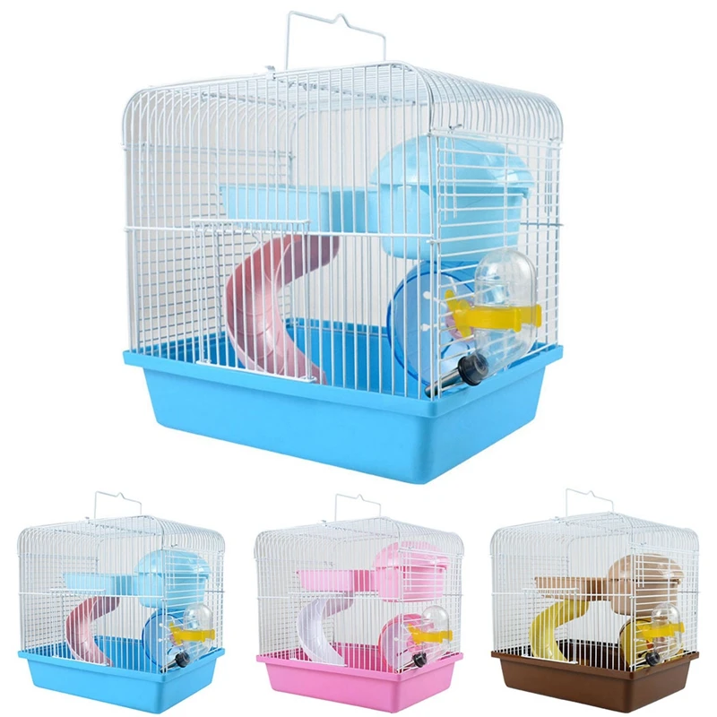 

1pc Hamster Cage Small Animals Villa Chinchilla Cave Guinea Pig Habitat Hedgehog House 3 Colors Hamster Accessories