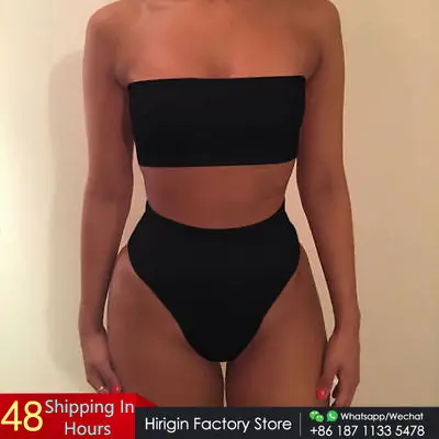 

Женский бандажный пляжный комплект бикини, бюстгальтер пуш-ап с подкладкой, купальный костюм, купальник