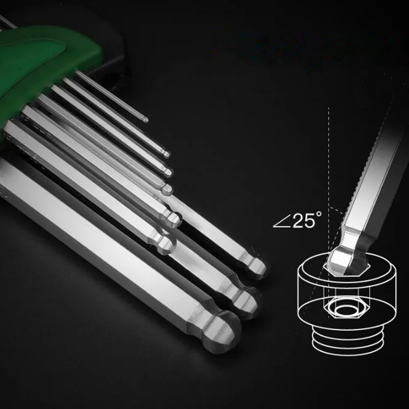 9 шт. шестигранный ключ Torque гаечный комплект для ремонта велосипеда ручной