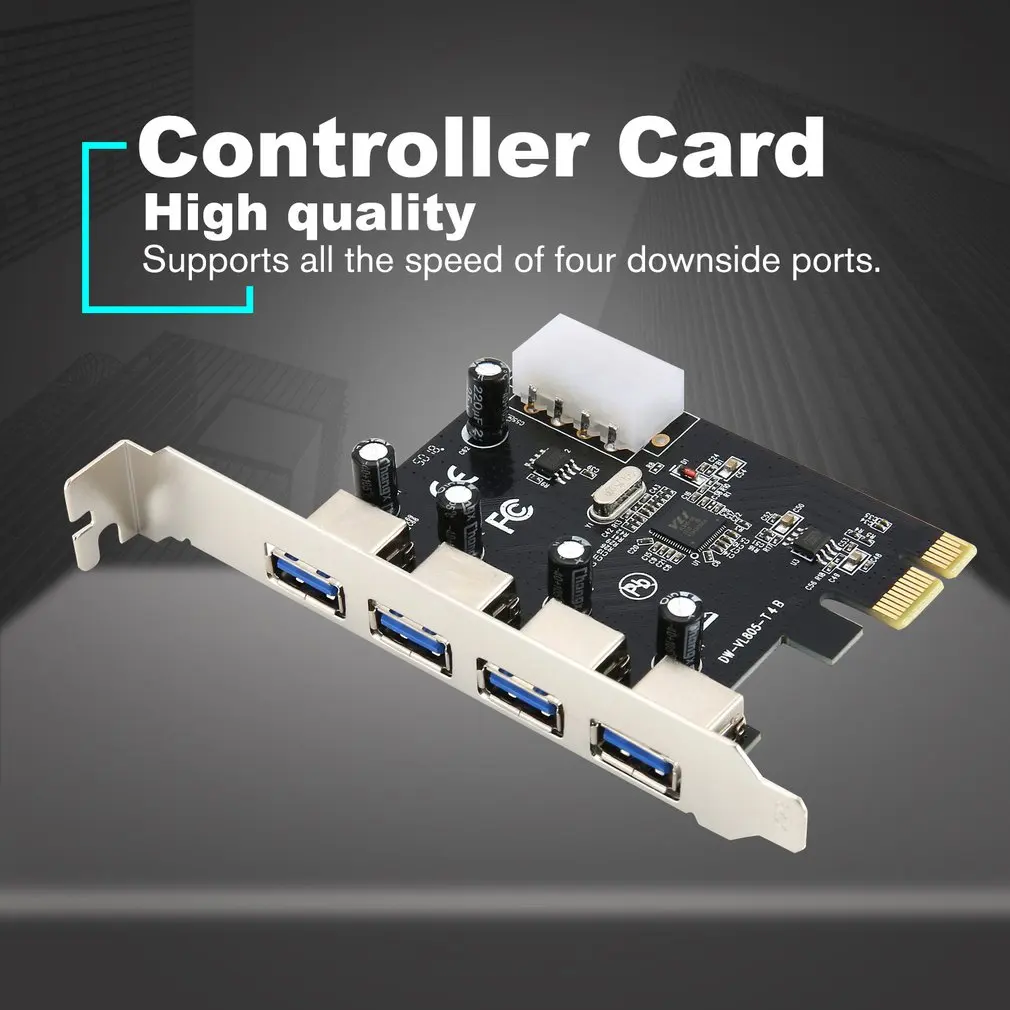 Desktop Motherboard USB3.0 Extension Card 20pin Front Interface PCI-E Multi I/O Controller to 2 Ports | Обустройство дома