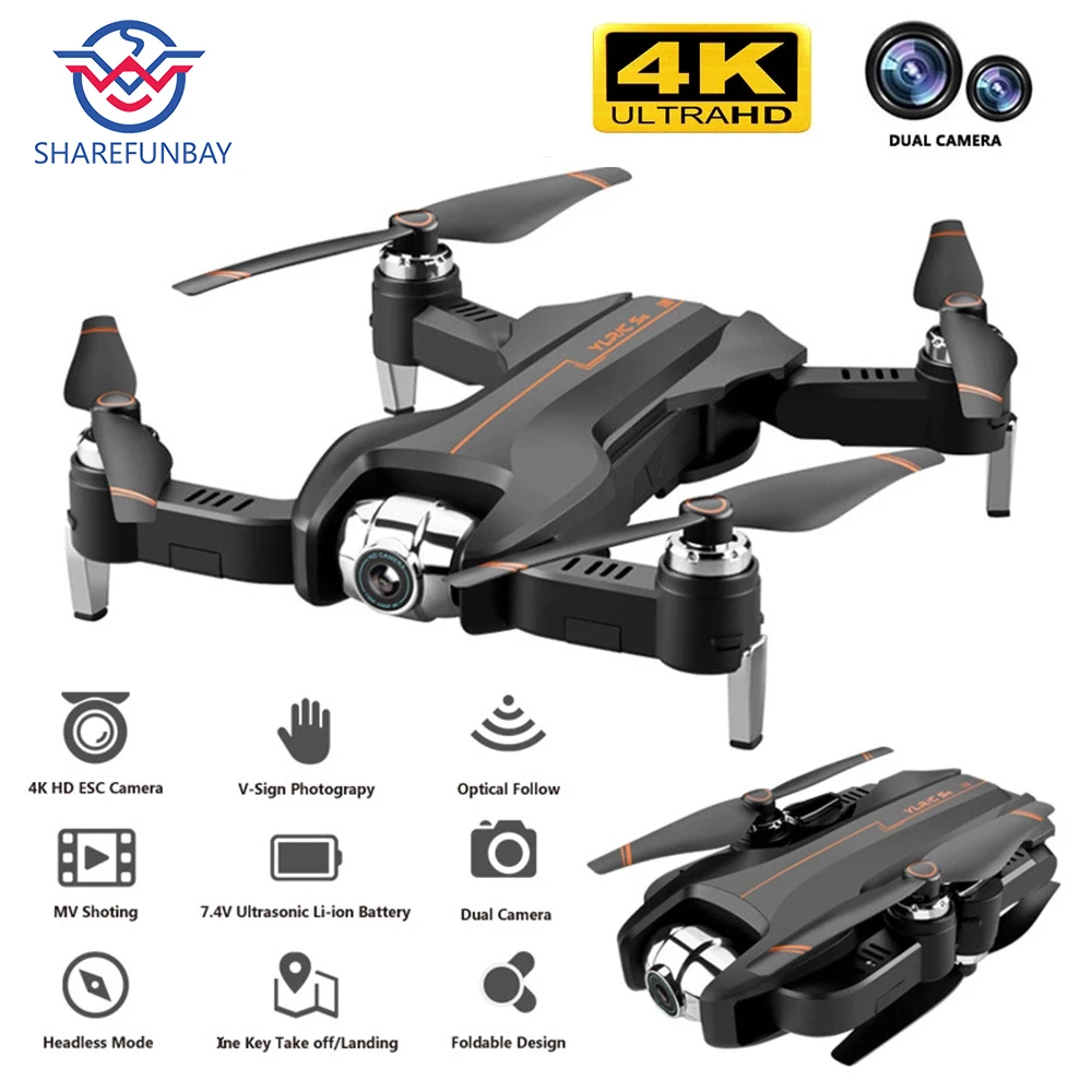 Дрон 4K камера HD 1080P wifi FPV для обслуживания высоты Квадрокоптер с фиксированной