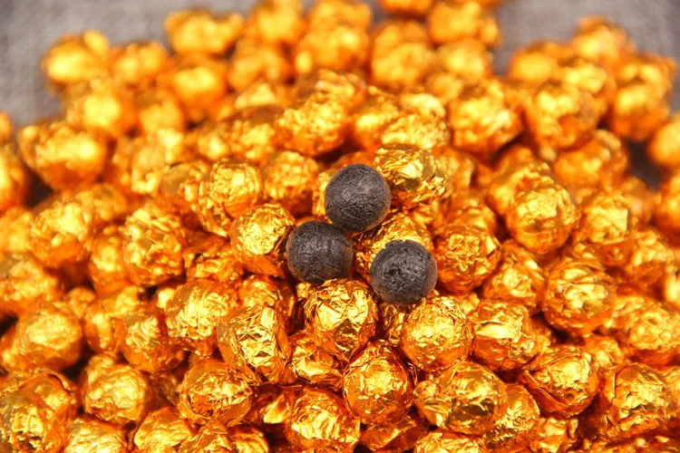100 г Китай Юньнань спелый чай золото жестяная фольга Упаковка смолы чай Пуэр Ча Гао