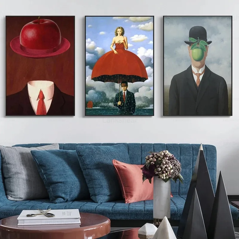 

Canvas Painting Surrealism Classic Copy Poster Wall Art Living Room Bedroom Home Decor Picture Unframe