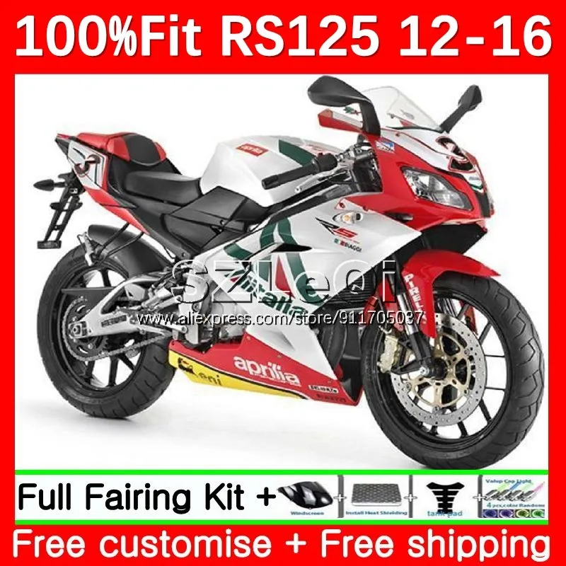 

Factory Red Injection Body For Aprilia RSV125 R RS 125 RS4 RS125 12 13 14 15 16 RS-125 2012 2013 2014 2015 2016 Fairing 14LQ.0