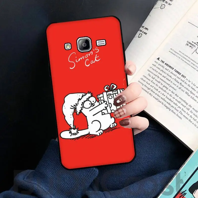 

Riccu simons cat Phone Case For Samsung Galaxy J7 J6 J8 J4 J4Plus J7 DUO 2018 J7NEO J7Core J2 J5 J7 Prime