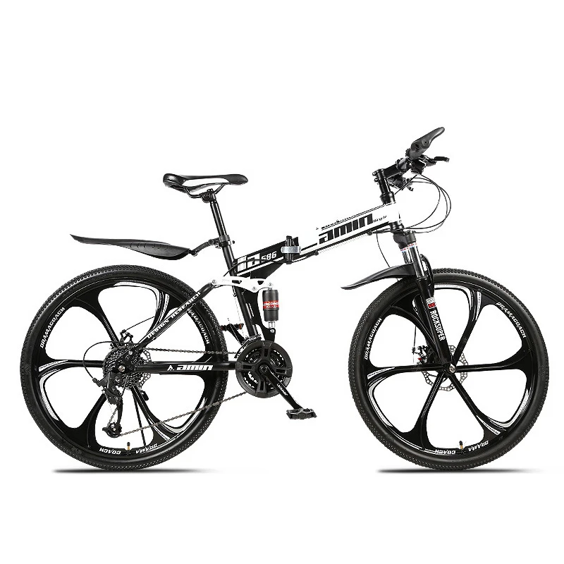 AMIN 27 Speed Variable-Speed Sports Cycling 26 Inch Wheel Mountain Bike Foldable Off-road Road Bicycle Adult Men Racing Ride MTB | Спорт и