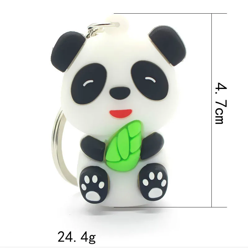 

Kawaii Cartoon Panda Keychain Car Pendant Pvc Doll Boy Backpack Pendant Keychain Ornament Christmas Gift