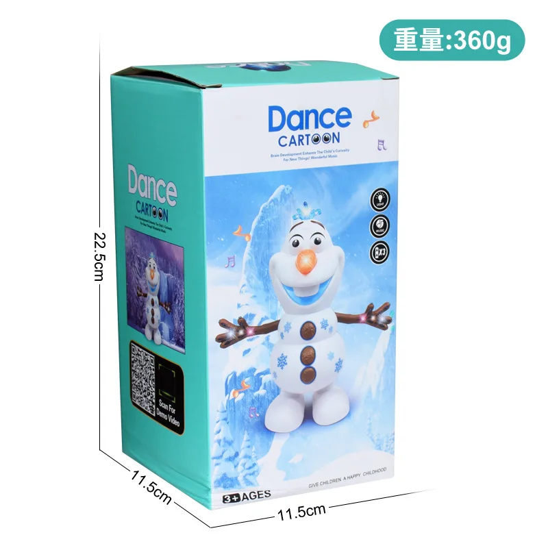 Disney Холодное сердце Танцы мультфильма снеговик Олаф от музыкальная игрушка с