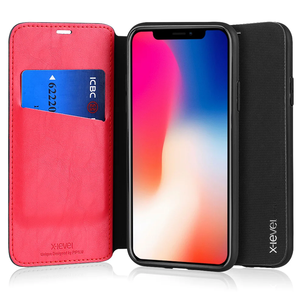 Ультратонкий чехол для Apple iPhone XS Max, кожаный чехол-книжка из ТПУ для Apple iPhone XR, флип-чехол 6 S 6 S 7Plus 8Plus