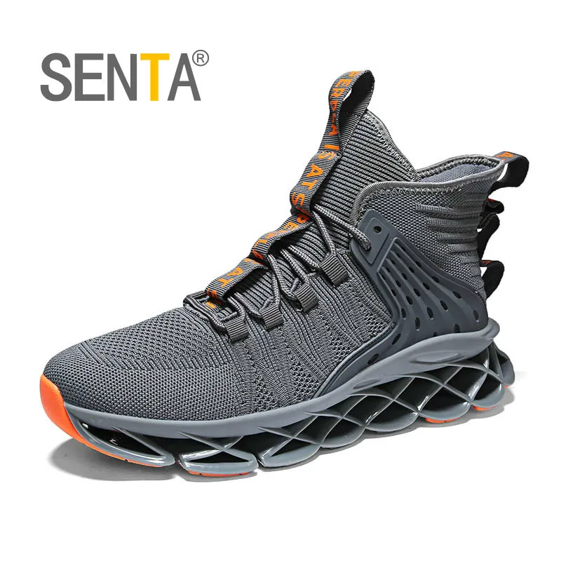 

High Top Running Shoes for Men Blade Sports Shoes Breathable Cushioning Sneakers Trainers Fitness Jogging Shoes Zapatillas