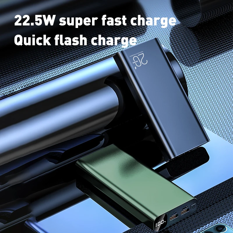 

BASIKE Power Bank 20000mAH Portable Quick Charge External Battery Powerbank Digital Display Metal Poverbank for iPhone Xiaomi Mi