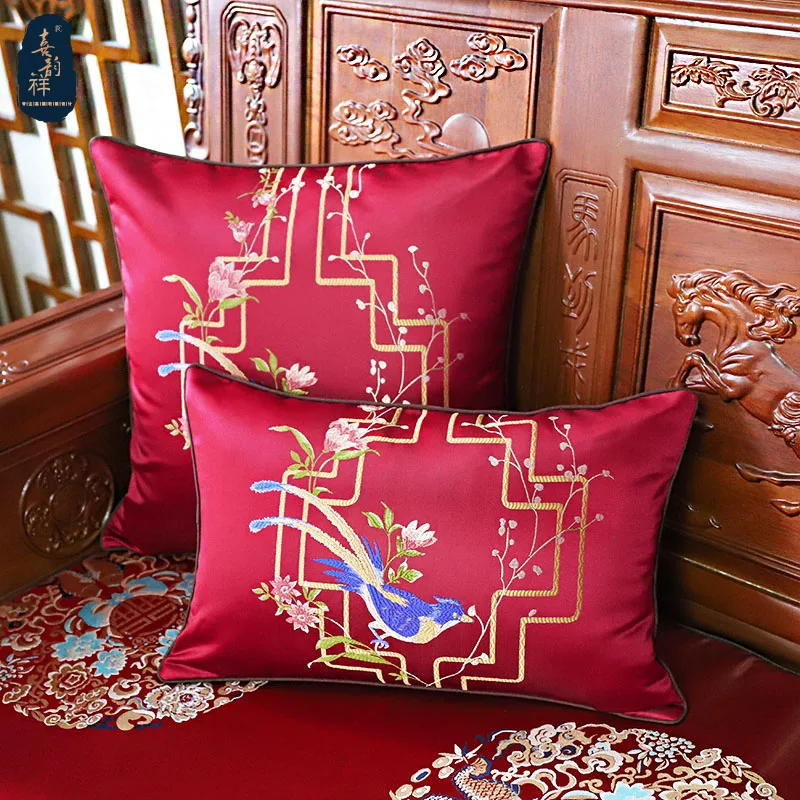 Подушка для дивана с цветочным и птичьим узором Набор наволочек чехол подушки