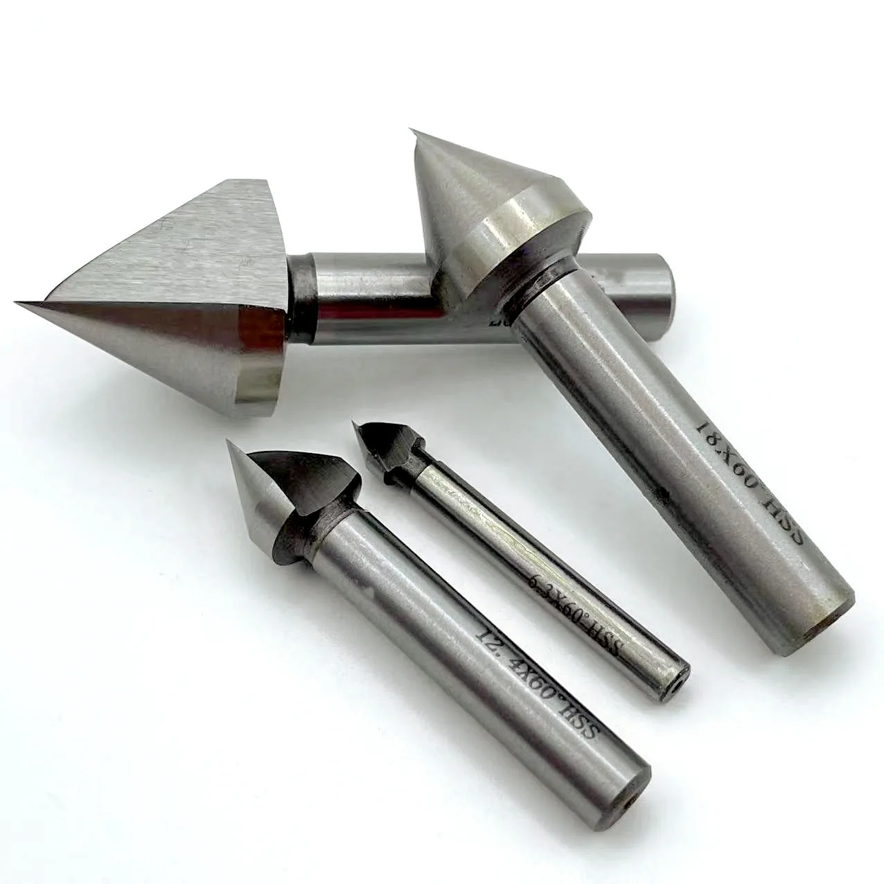 

1PCS single edge 60 degree HSS Countersink chamfering too Wood Steel Chamfer Cutter Power Tool 4.5 to 60mm Chamfer tool