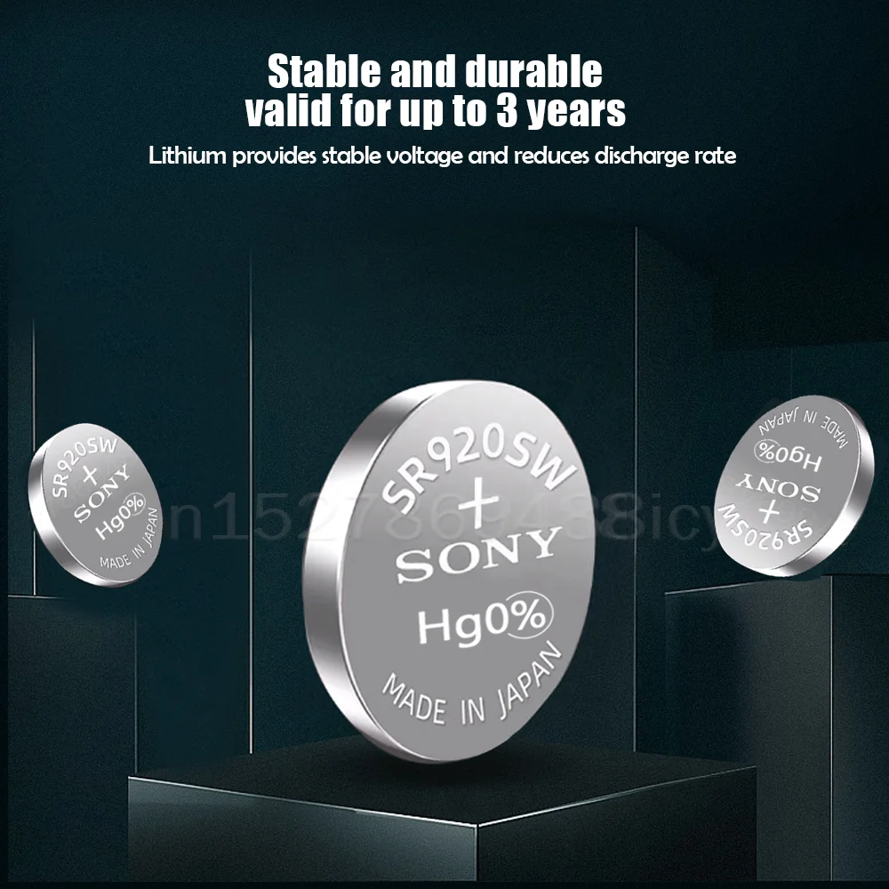 10 шт. оригинальный Sony 371 SR920SW AG6 920 LR920 LR69 171 370A 371A 1 55 V оксида серебра Батарея для часы