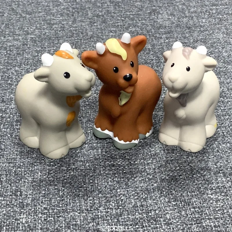 BIXE Fisher Lot маленькие 2-дюймовые мини-фигурки животных на ферме зоопарк Мультяшные