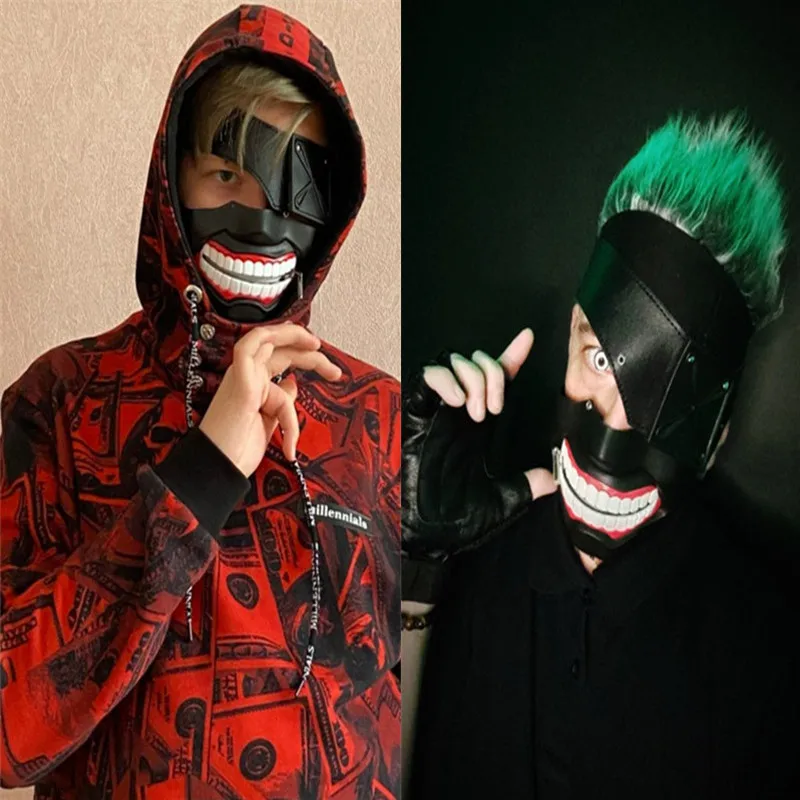 Аниме Токийский Гуль 2 Kaneki Ken костюмная Маска Косплей Props Хэллоуин Регулируемая