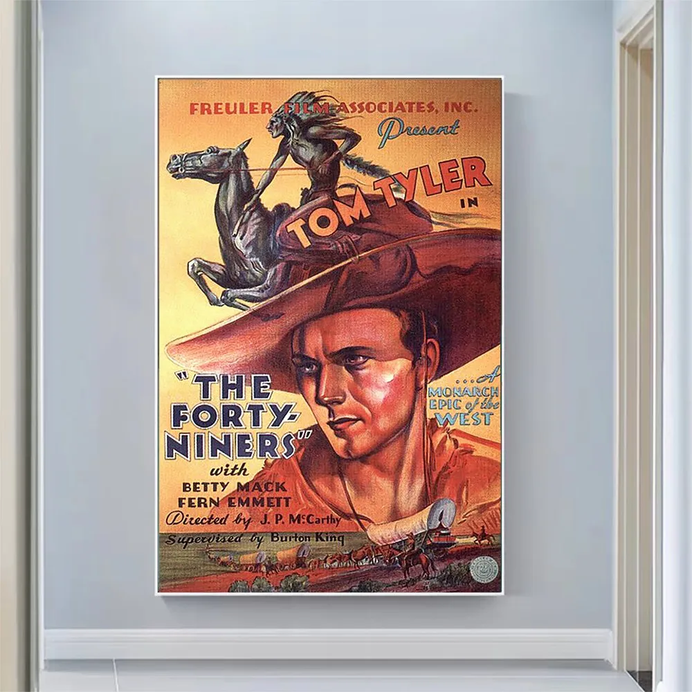 

V2124 The Forty-Niners Vintage Classic Movie Wall Silk Cloth HD Poster Art Home Decoration Gift