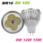 Высокая мощность 3 Вт 9 Вт 12 Вт 15 Вт с регулируемой яркостью 12 В MR16 GU5.3 Светодиодный точечный светильник лампа 110 В 220 В E27 GU10 светодиодный COB точечный светильник лампа