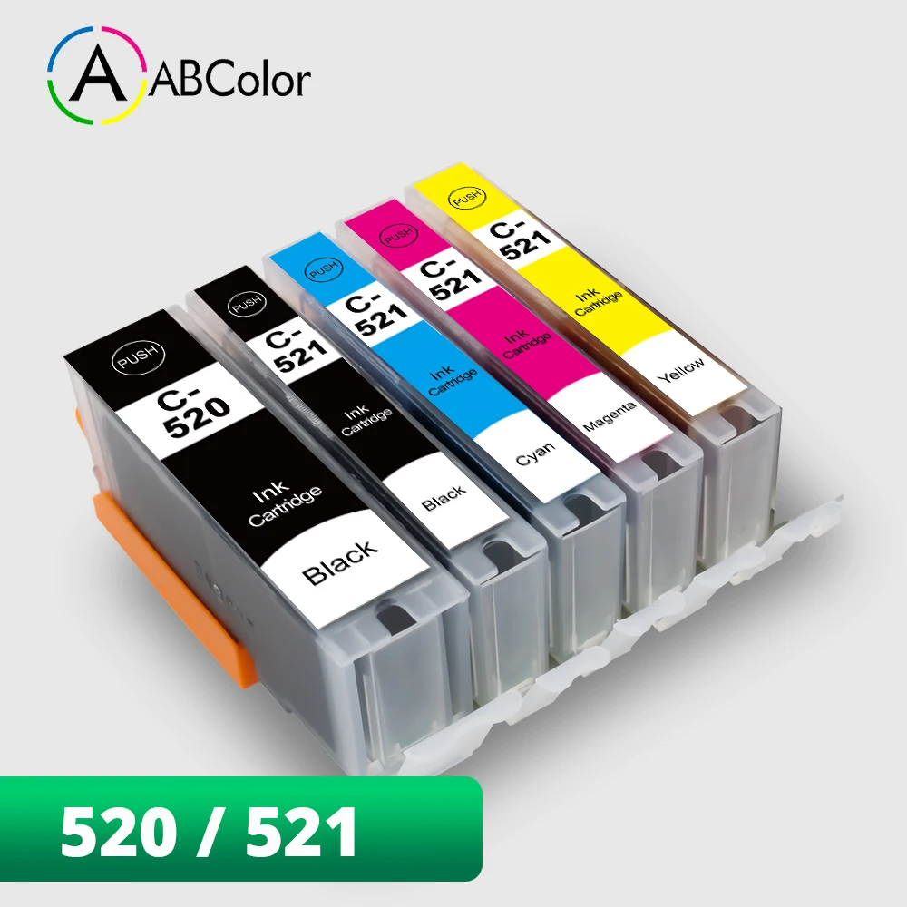 PGI 520 CLI 521 чернильный картридж для Canon PIXMA IP3600 IP4600 IP4700 MX860 MP640 MP980 MP990 принтер |