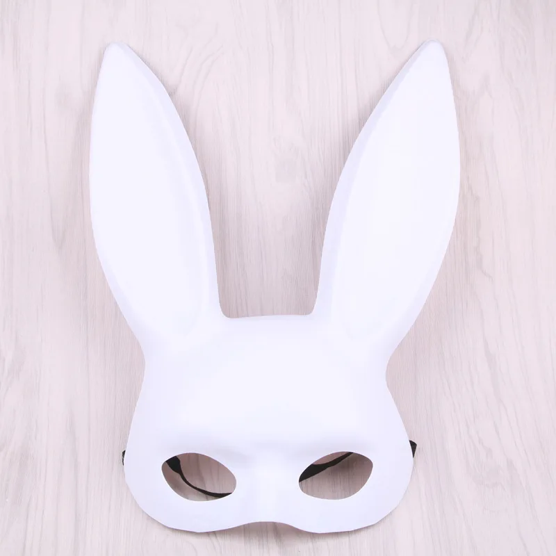 Halloween mask bar Bachelor party masquerade fun bunny ears girl black and white | Дом и сад