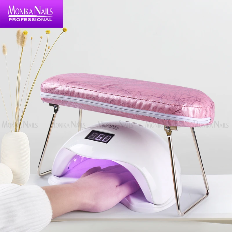 

Hand Holder Cushion Pad Table Manicure Pedicure Tool Leather Nail Art Hand Waterproof Pillow Wrist SupportFor Nail Lamp